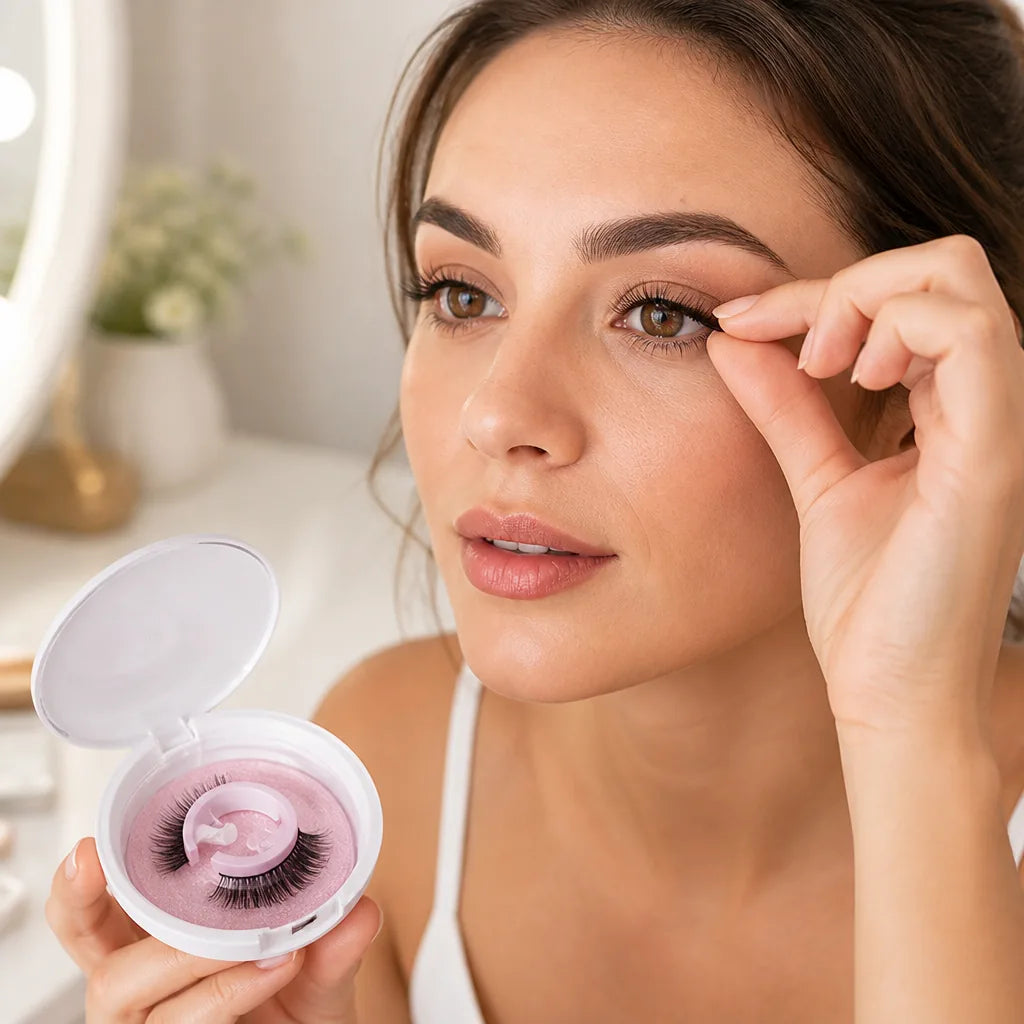 False Eyelashes Self-Adhesive Reusable Washable