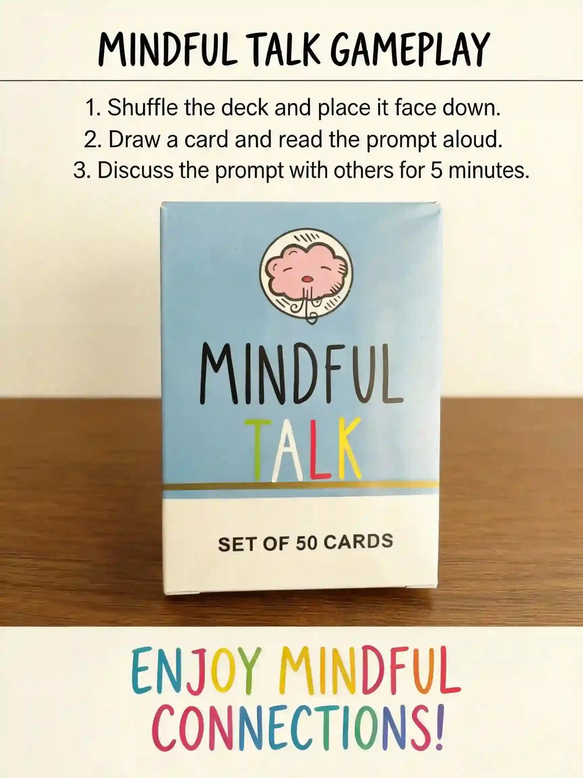 Family Conversation Card Game 50 Prompt Cards
