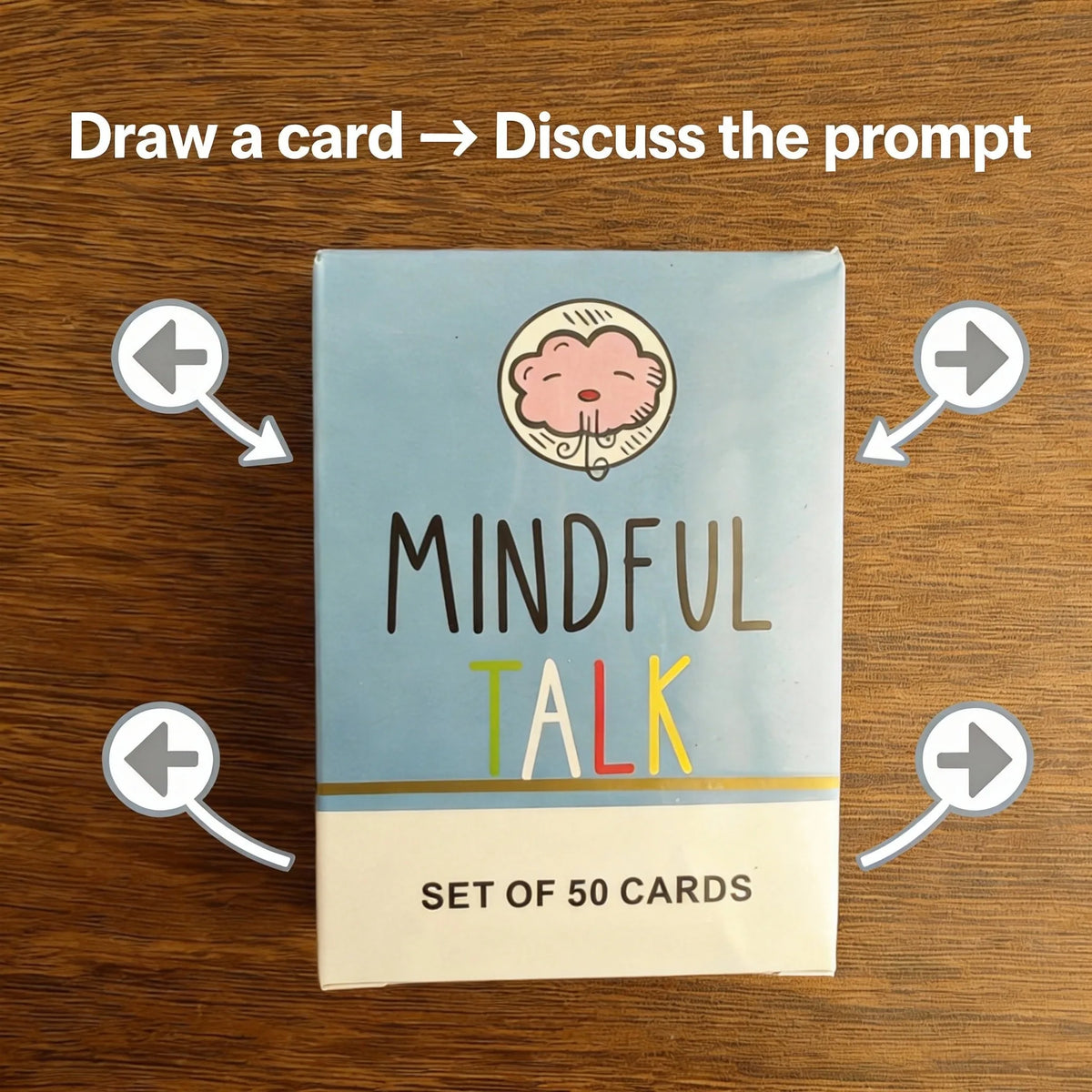 Family Conversation Card Game 50 Prompt Cards