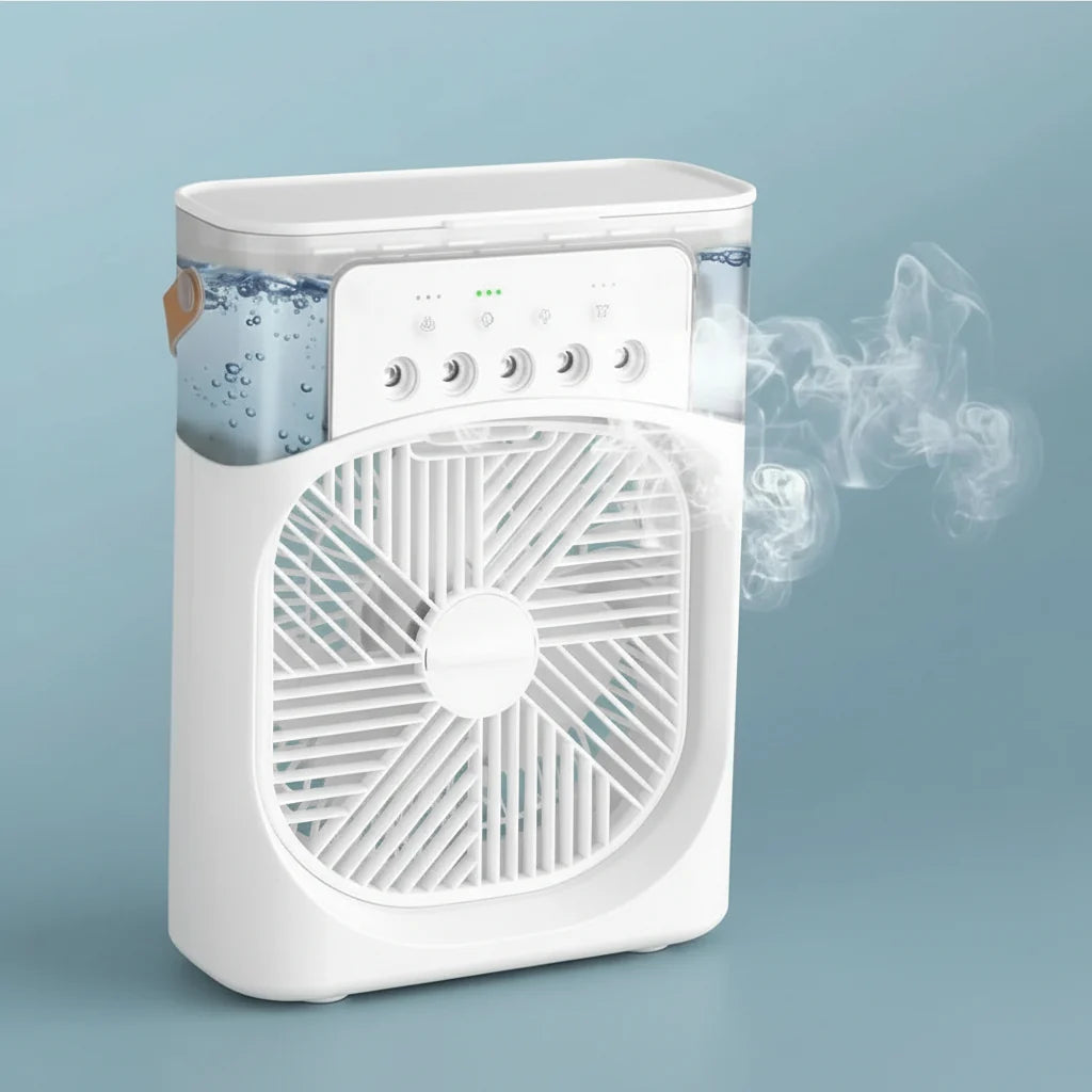 Fan & Humidifier 2-In-1 Compact Portable