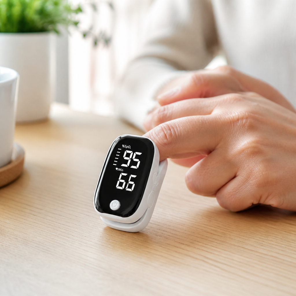 Fast & Accurate LED Fingertip Pulse Oximeter
