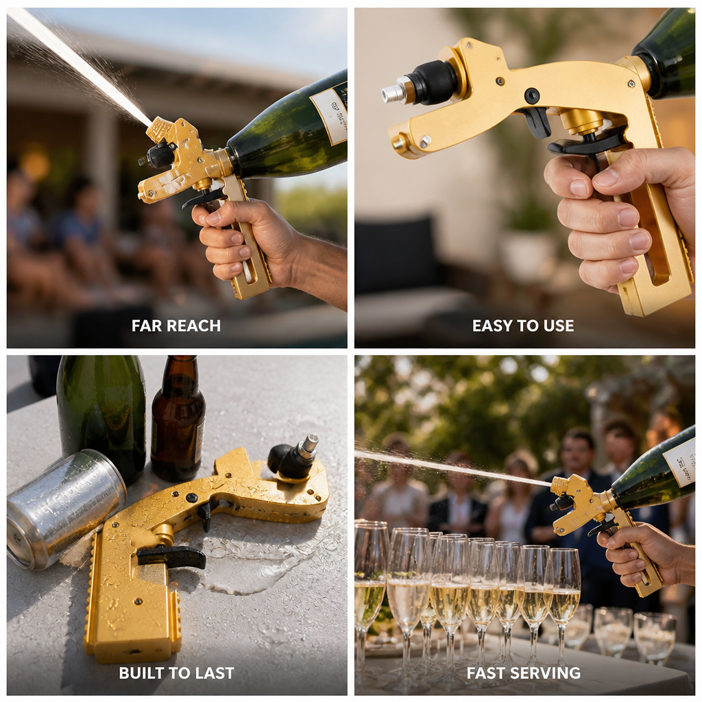Fast & Precise Drink Gun (16.4 ft Range)