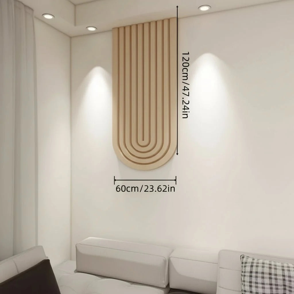Felt Pinboard Curved Striped Self-Adhesive Wall Organizer