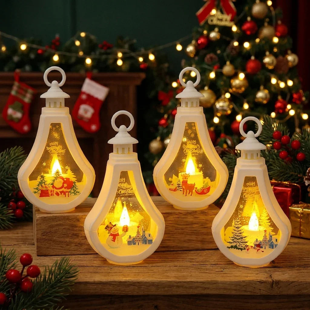 Festive Lantern Warm Glow Christmas Figures Indoor & Outdoor