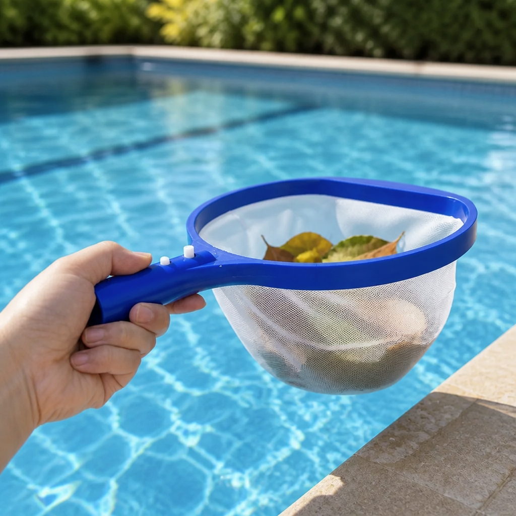 Fine Mesh & Ergonomic Handle Pool Skimmer Net