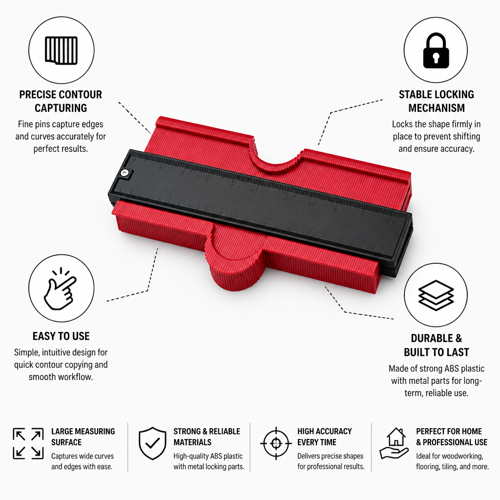 Fine Pins & Locking Clamp Contour Tracer