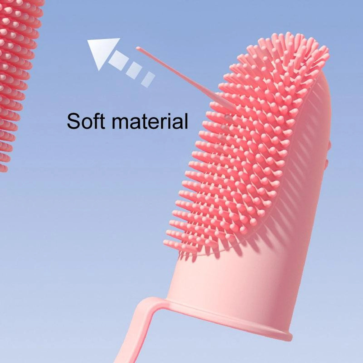 Finger Toothbrush Dual-Finger Over 800 Bristles