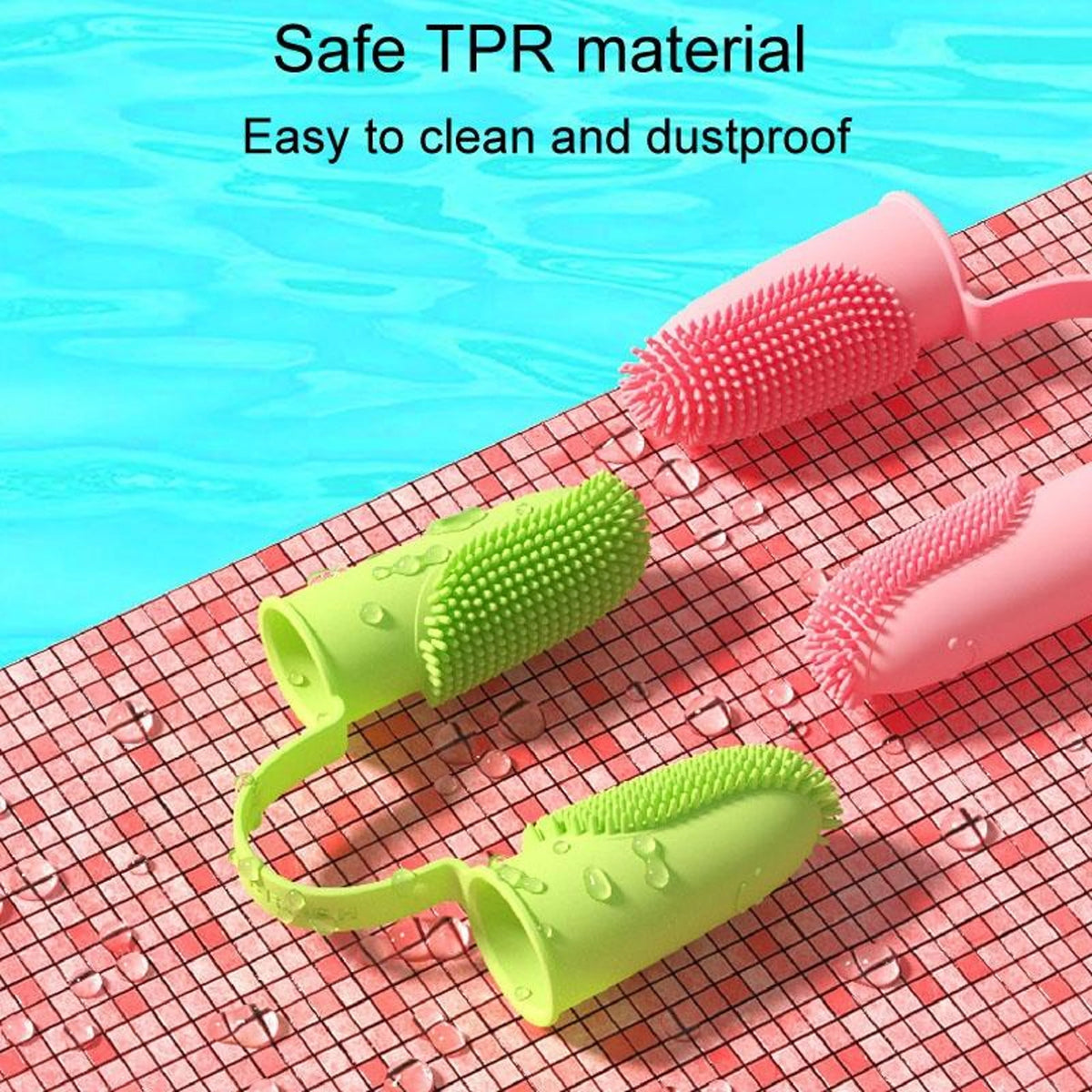 Finger Toothbrush Dual-Finger Over 800 Bristles