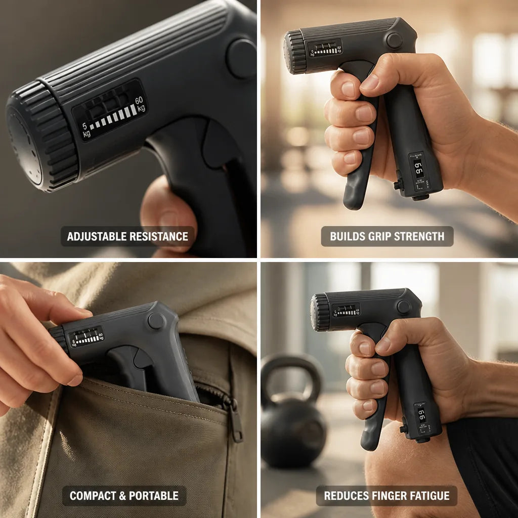 Finger Trainer Adjustable Resistance Compact & Portable