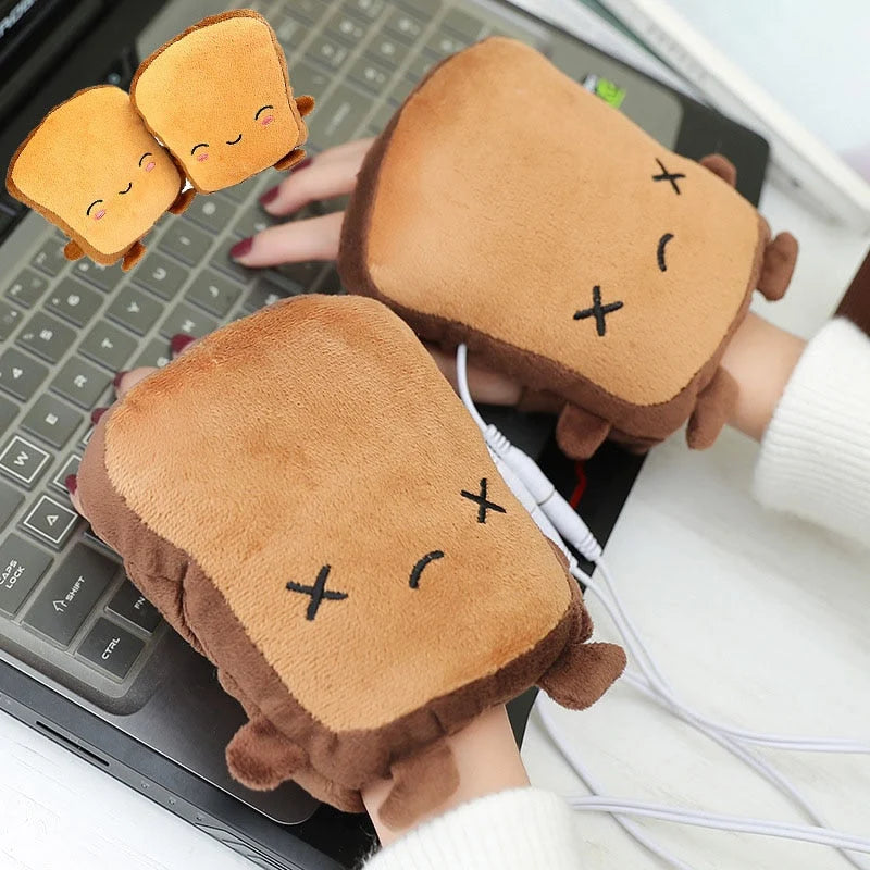 Fingerless Gloves USB-Powered Heated With Automatic Temperature Control