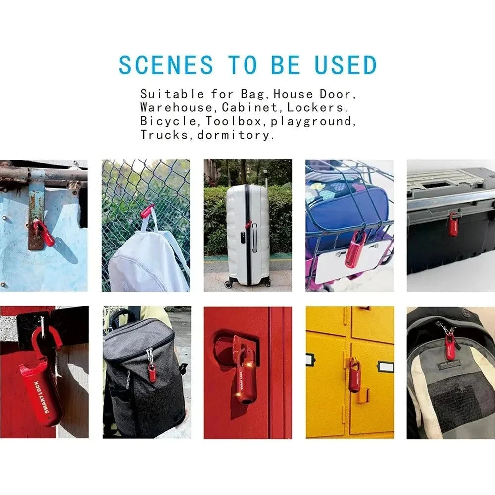 Fingerprint Padlock 0.2s Fast Unlock Zinc Alloy Body