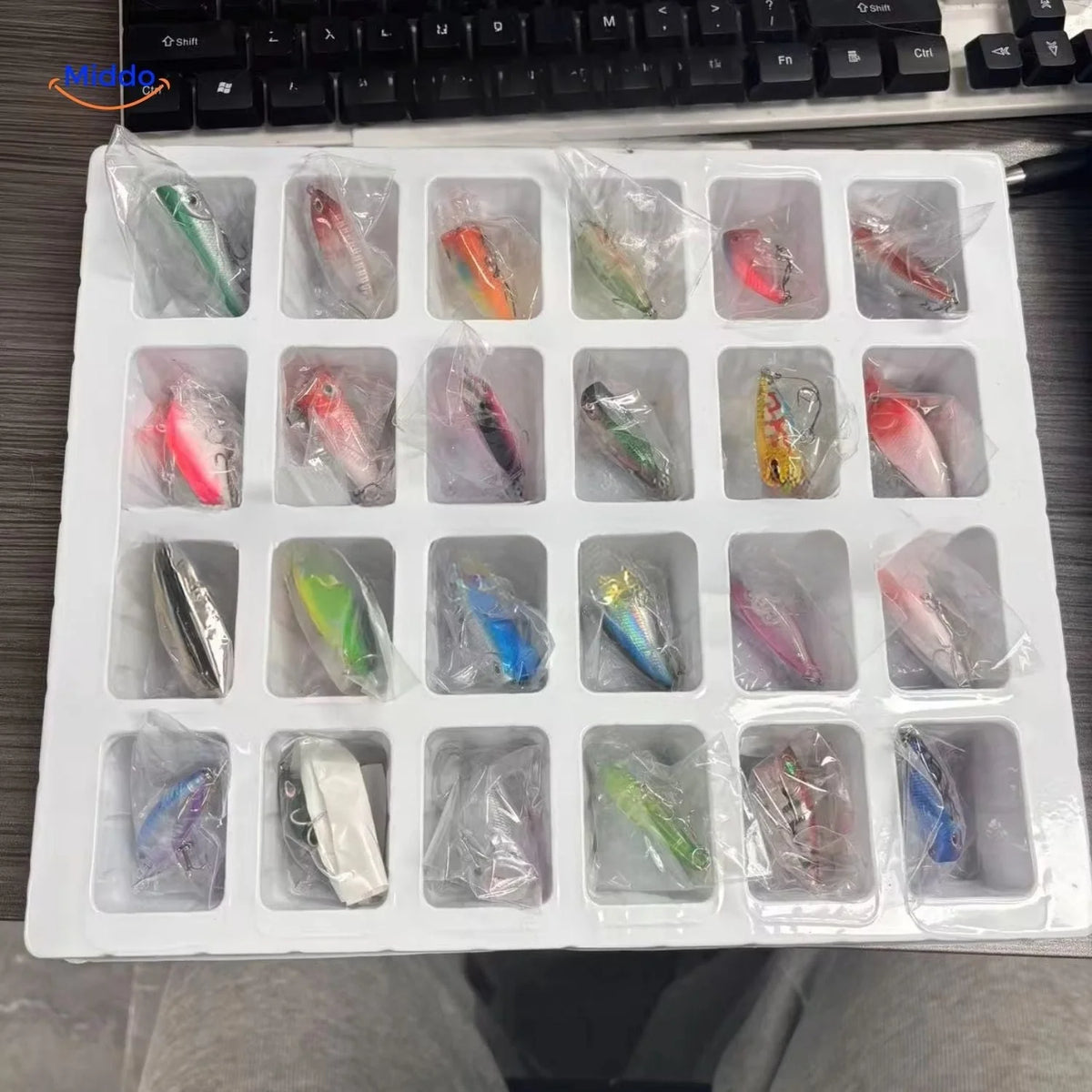 Fishing Advent Calendar 24 Accessories Reusable Wall Hanging