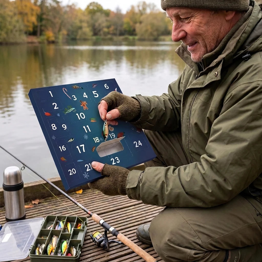 Fishing Advent Calendar 24 Compartments Lures & Tackle Accessories