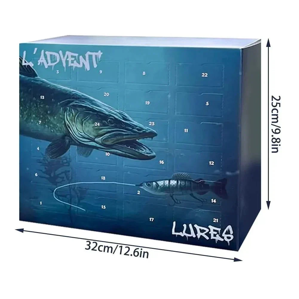 Fishing Lure Advent Calendar 24 Unique Lures