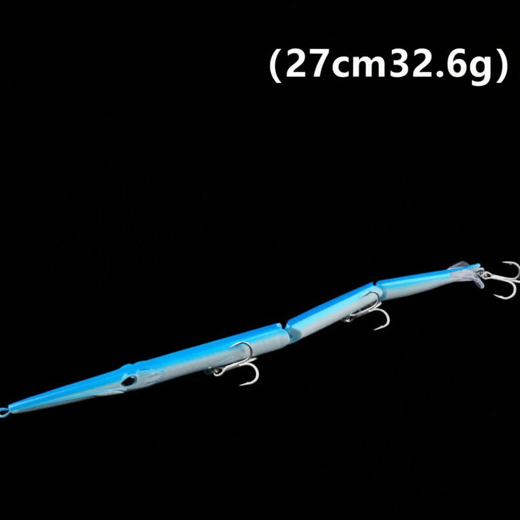 Fishing Lure Jointed 3-Segment Paddle Tail