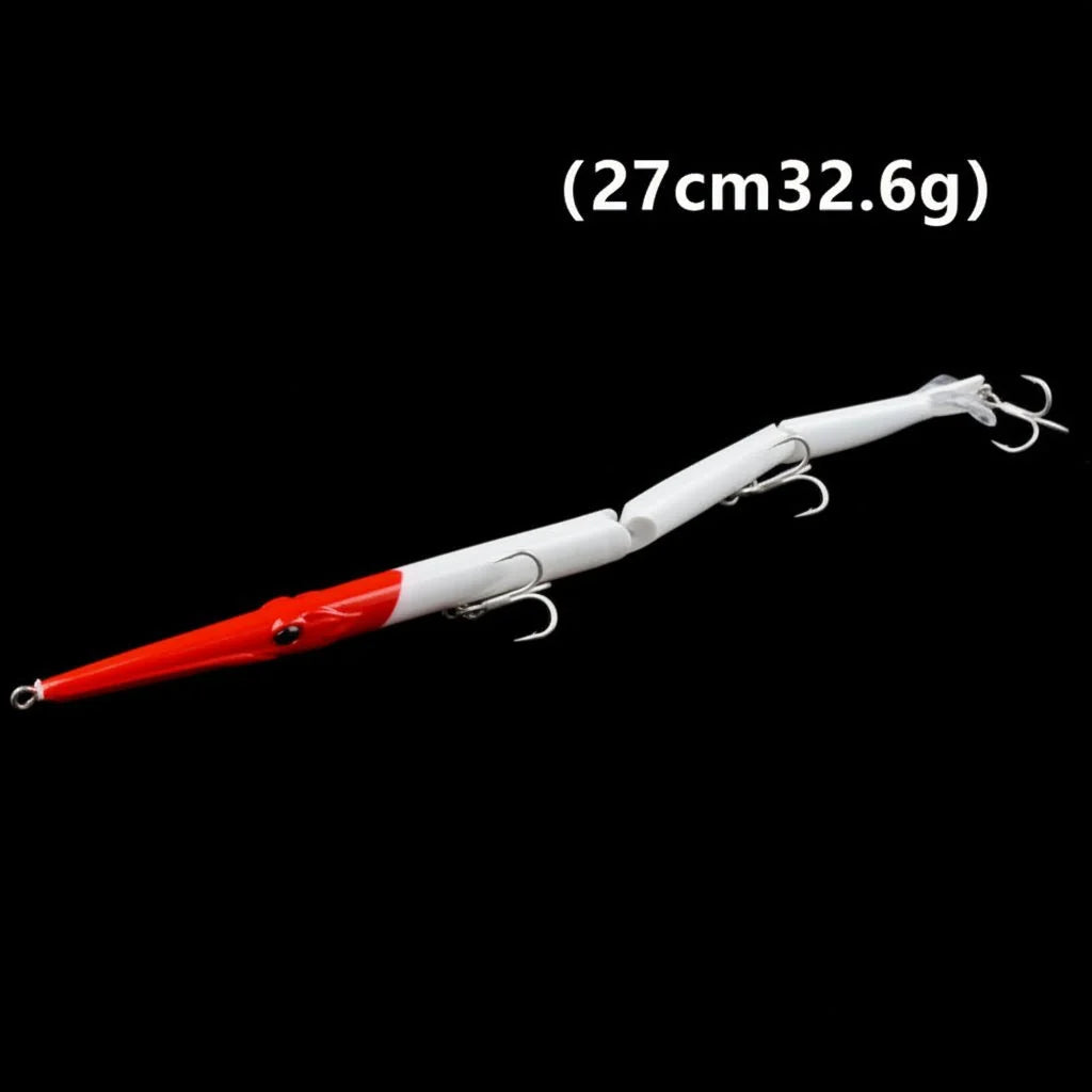 Fishing Lure Jointed 3-Segment Paddle Tail