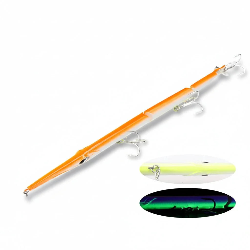 Fishing Lure Jointed 3-Segment Paddle Tail