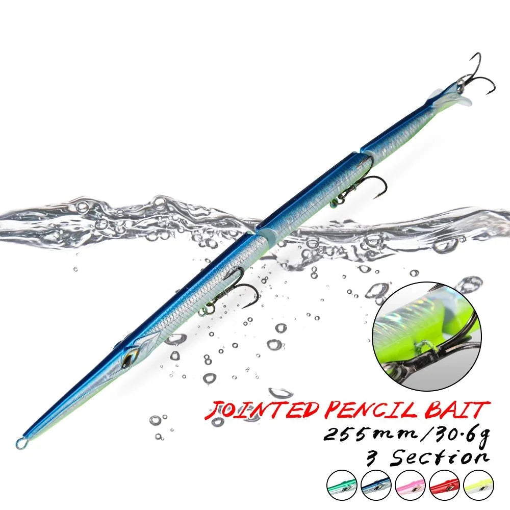 Fishing Lure Jointed 3-Segment Paddle Tail