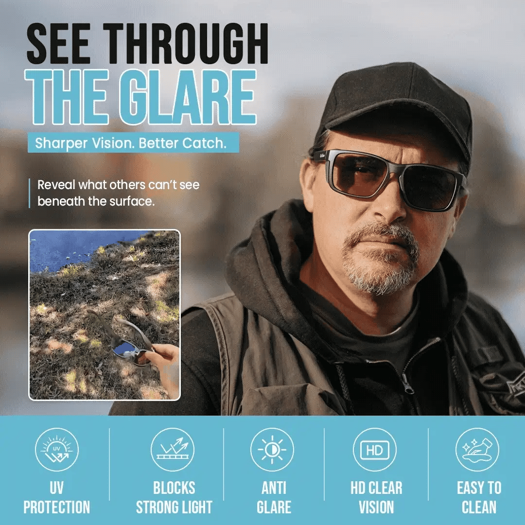 Fishing Sunglasses Polarized Polycarbonate Lightweight Impact-Resistant Lenses