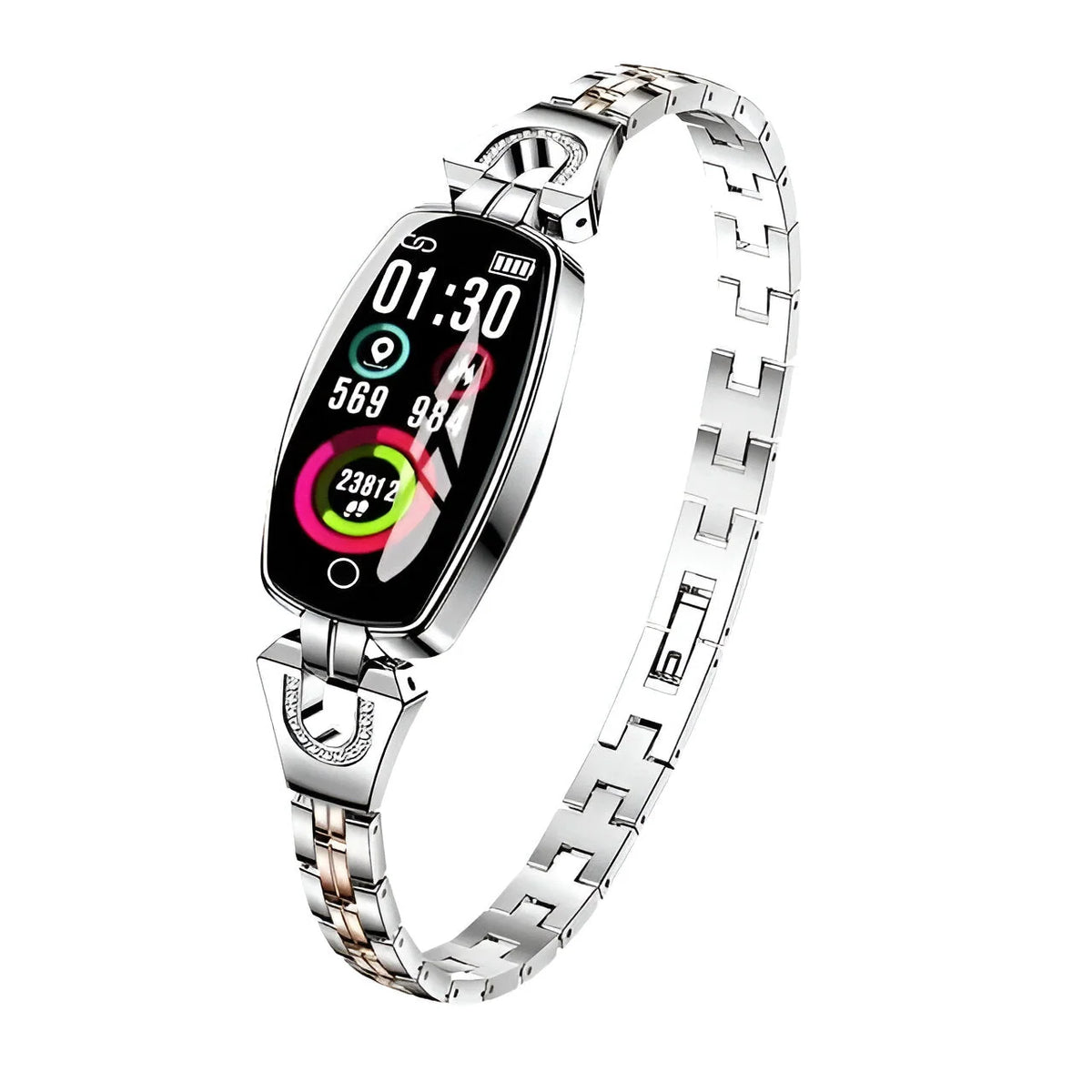 Fitness Bracelet Heart Rate & Color Touchscreen Interchangeable Chains