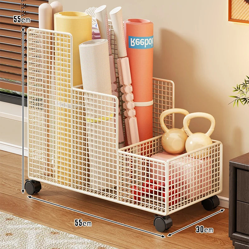 Fitness Equipment Organizer Welded Steel Mesh Vertical Compartments