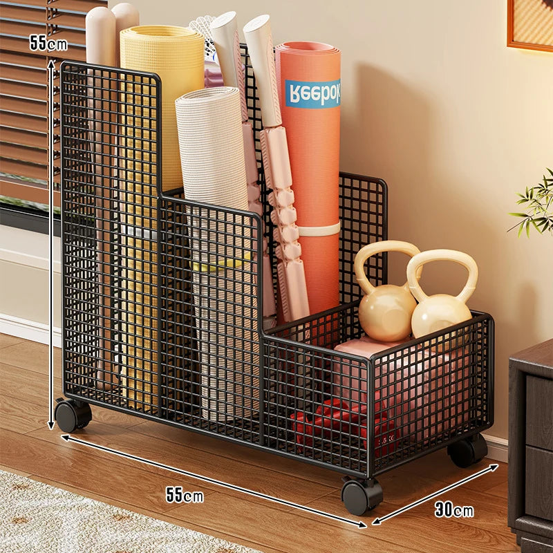 Fitness Equipment Organizer Welded Steel Mesh Vertical Compartments