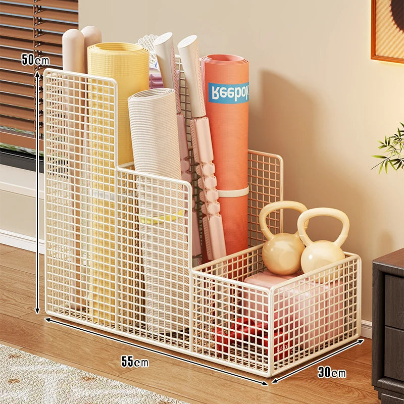Fitness Equipment Organizer Welded Steel Mesh Vertical Compartments