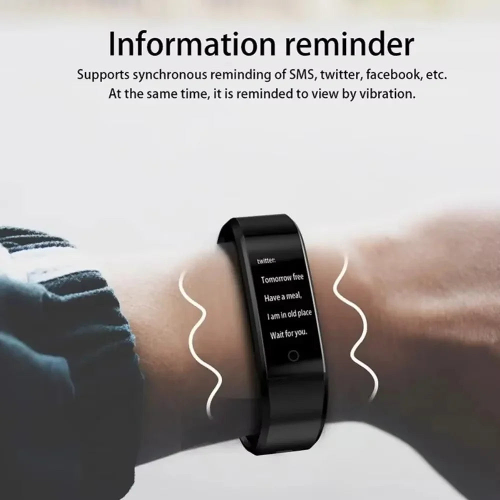 Fitness Smartwatch Continuous Heart Rate & Blood Pressure