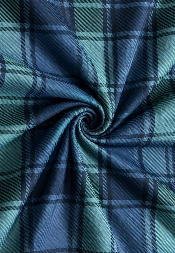 Flannel Bedding 100% Cotton Double-Brushed Tartan Check