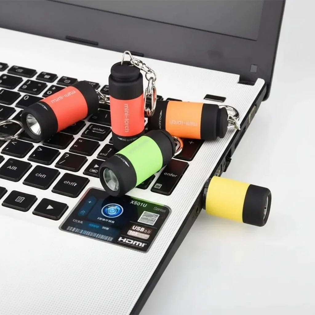 Flashlight Compact USB Rechargeable Waterproof Micro-LED