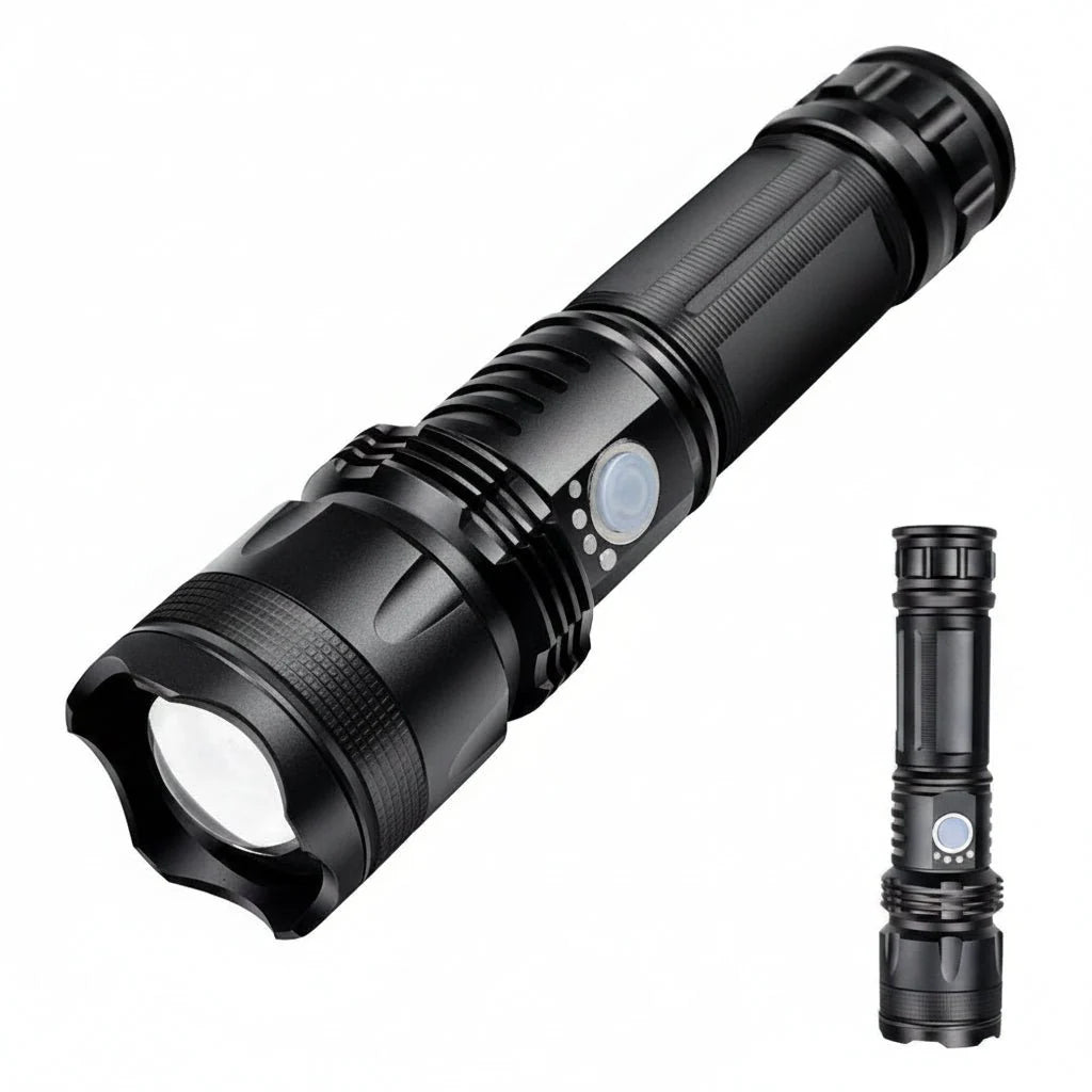 Flashlight LED Long-Range Waterproof USB-C Rechargeable