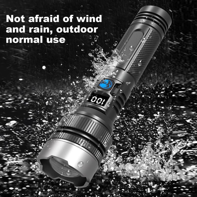 Flashlight Rechargeable Adjustable Zoom with Power Bank Function