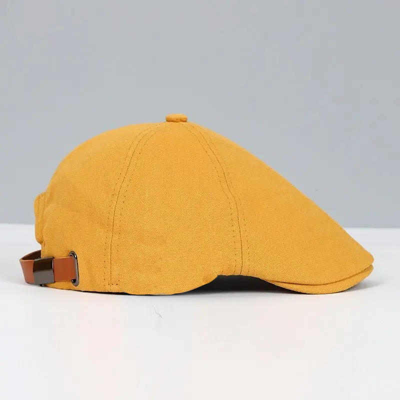 Flat Cap Adjustable Elastic Band Moisture Wicking