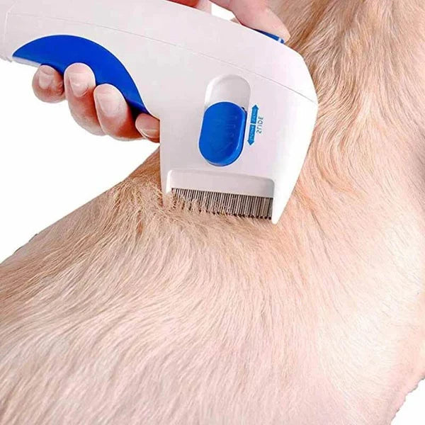 Flea & Tick Remover Battery-Powered Low-Voltage Fine-Tooth Comb