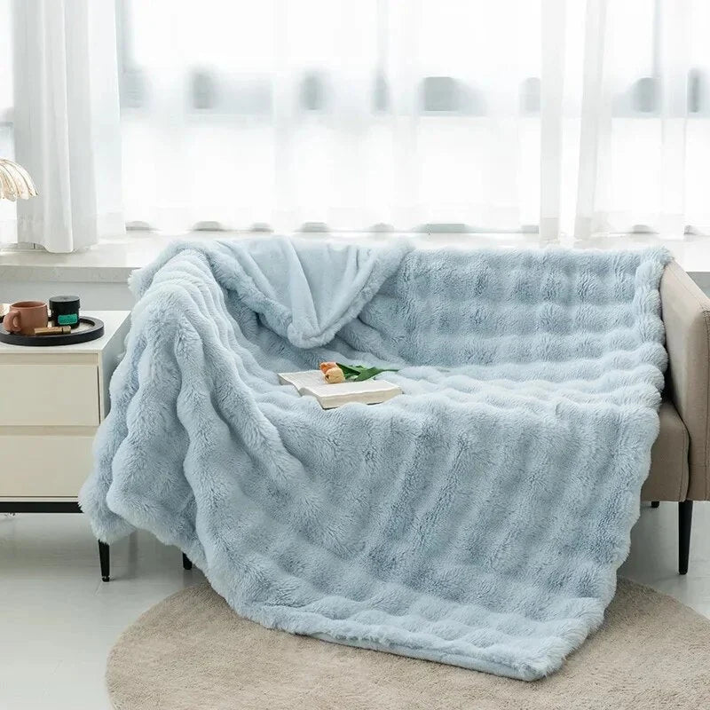 Fleece Blanket Plush Anti-Pilling Machine Washable