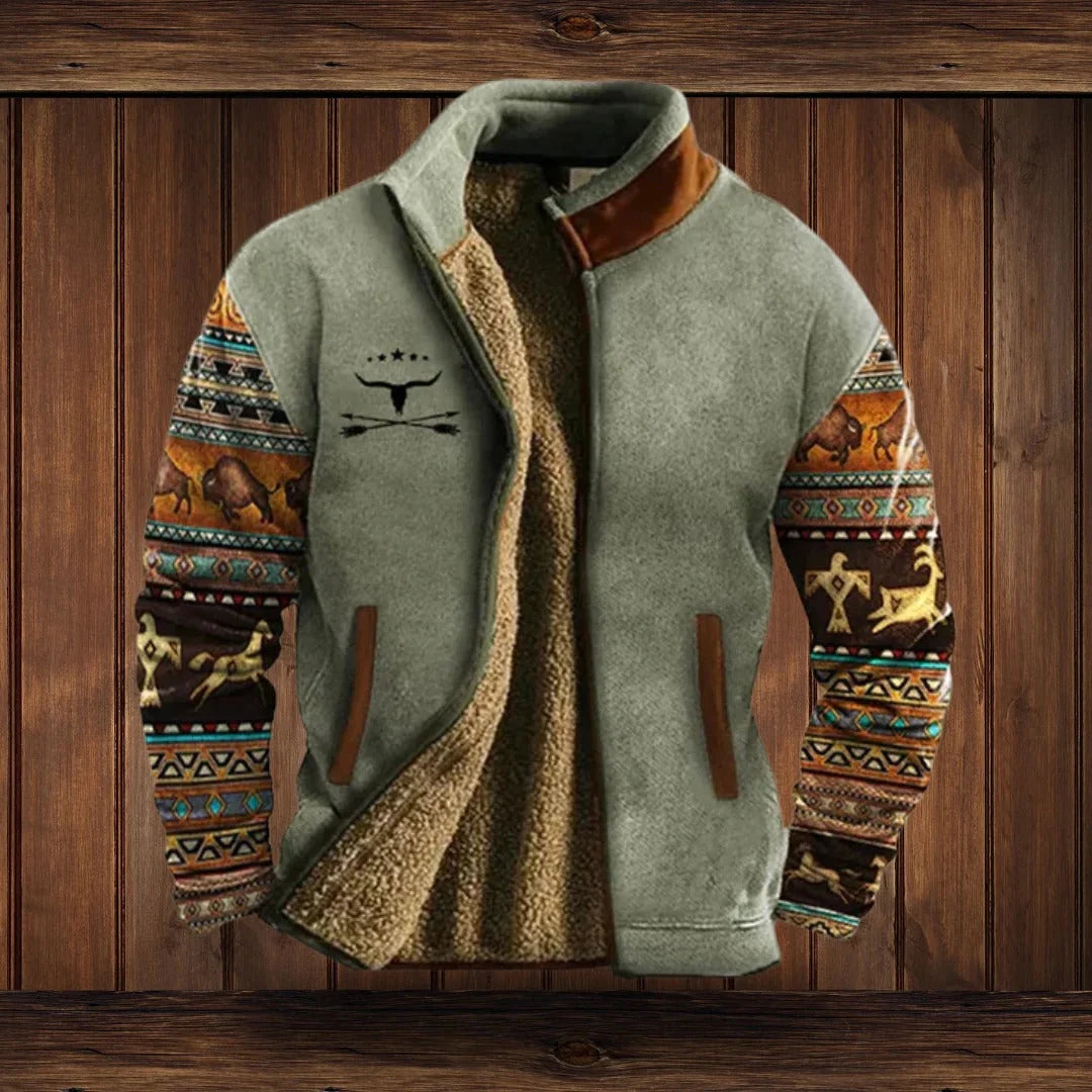 Fleece Jacket Full-Zip High Collar Side Pockets