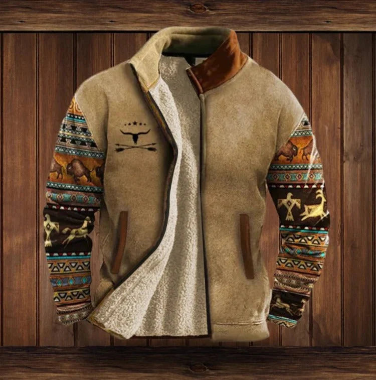 Fleece Jacket Full-Zip High Collar Side Pockets