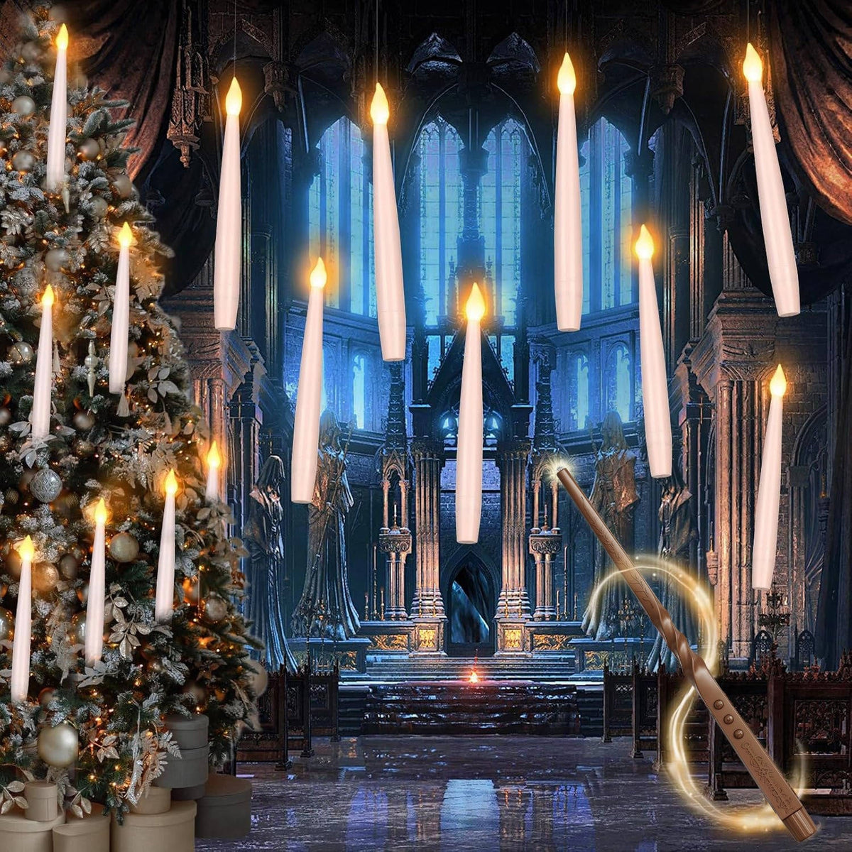Floating Candles 20-Piece Flameless LED Remote & Timer
