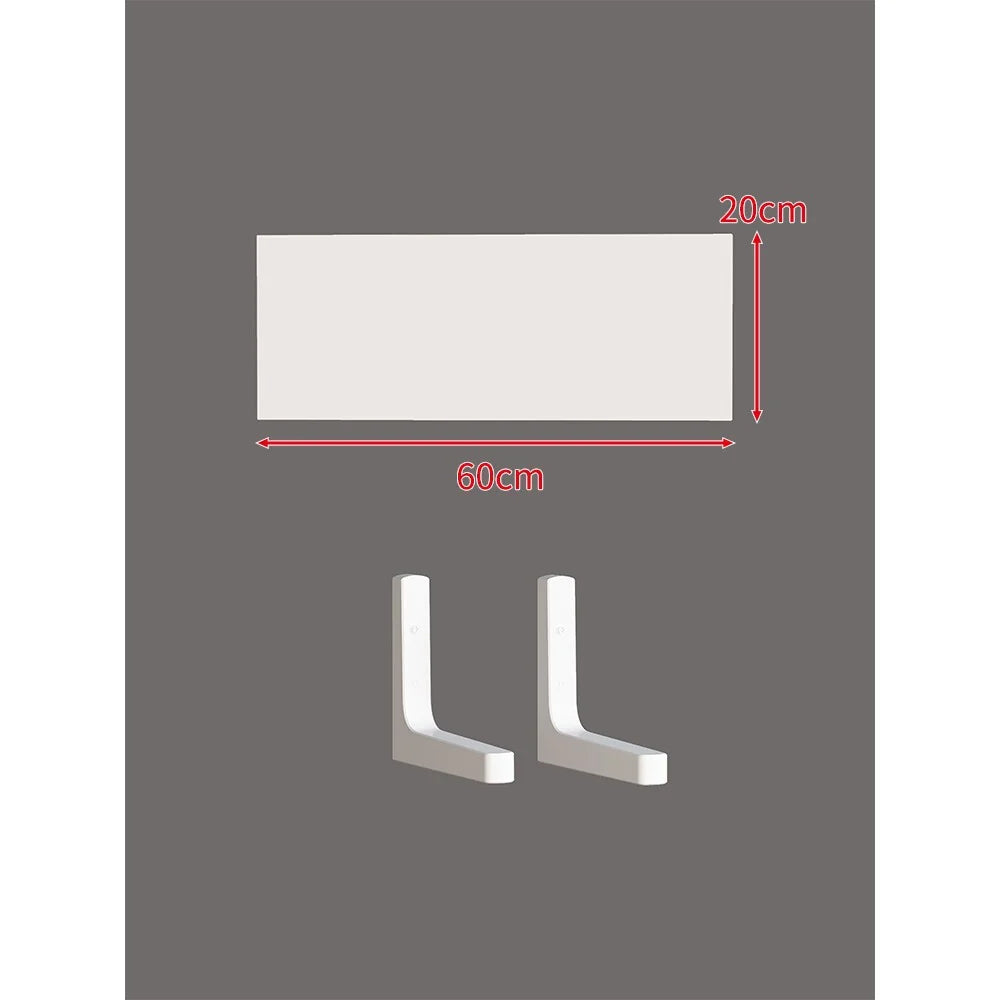 Floating Wall Shelf Slim Design Concealed Brackets