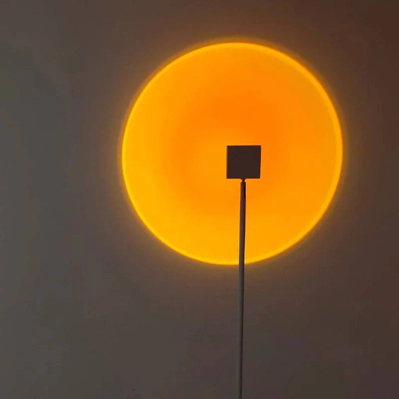 Floor Lamp LED Halo Projector 3 Color Temperatures