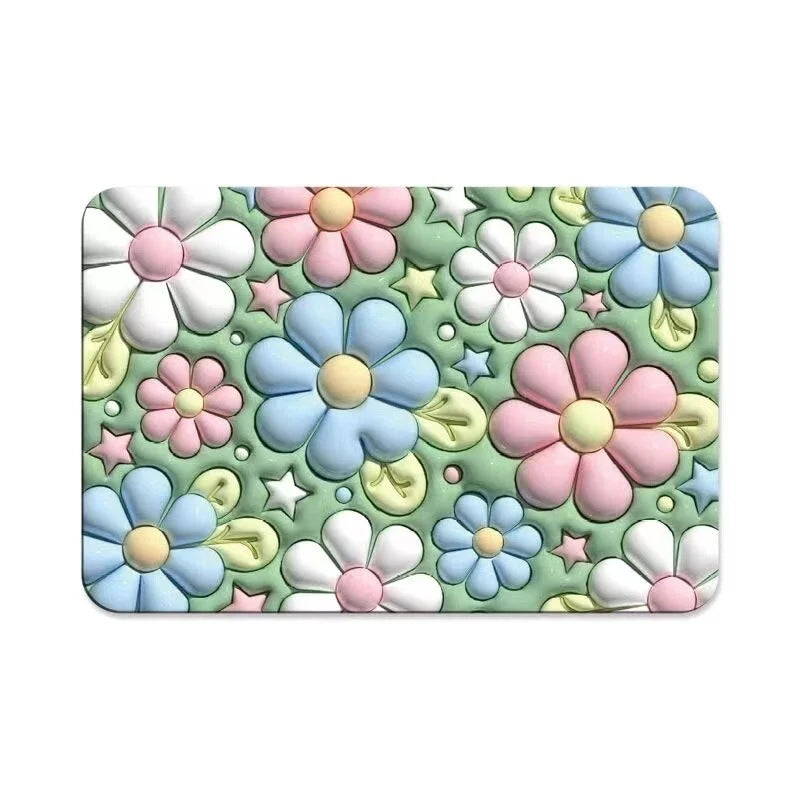 Floor Mat Microfiber Quick-Absorbent Non-Slip Backing
