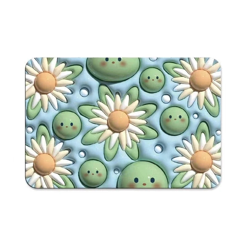 Floor Mat Microfiber Quick-Absorbent Non-Slip Backing