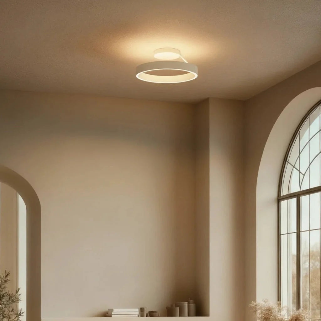 Flush Ceiling Light Integrated LED & Warm Light