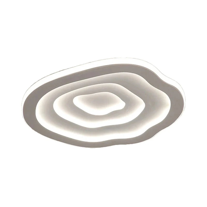 Flush Ceiling Light Ripple Diffuser Integrated LED