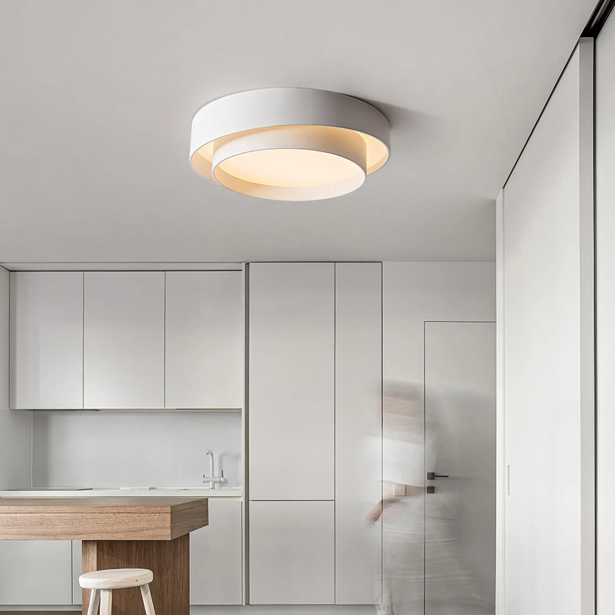 Flush Ceiling Light Slim Disc Integrated LED