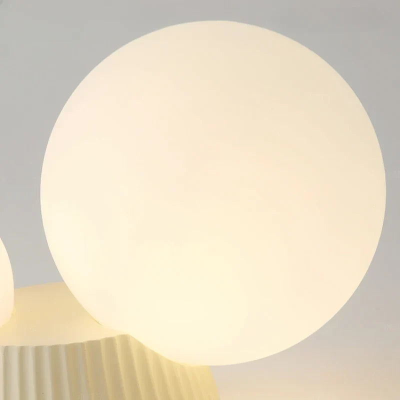 Flush Mount Ceiling Light Dual Opal Globes