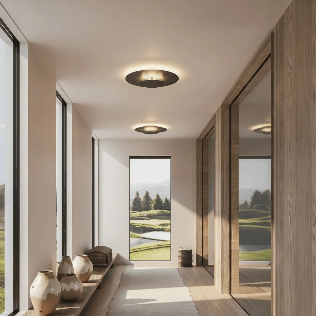Flush Mount Ceiling Light Integrated LED Wide Diffuser