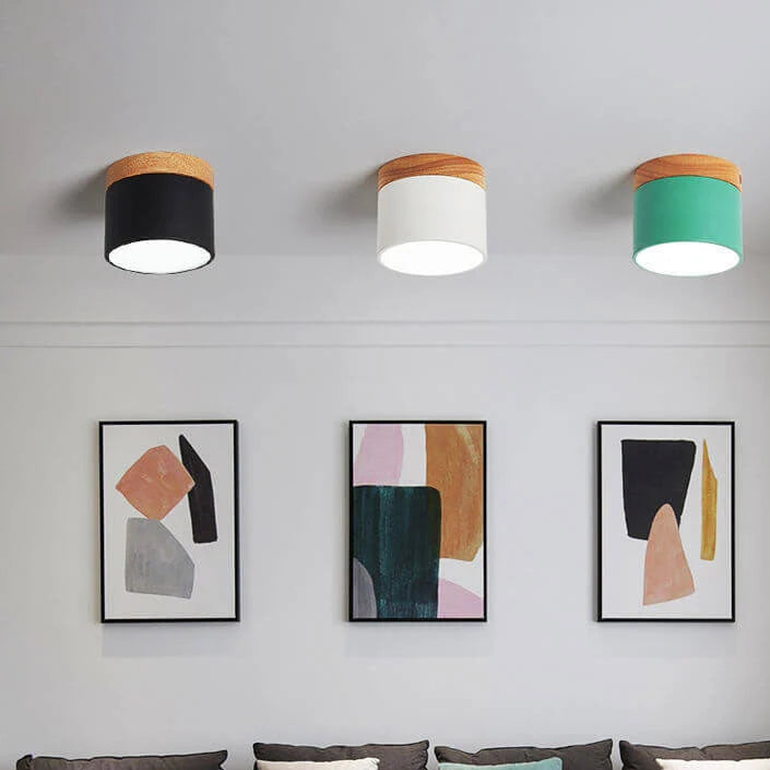 Flush-Mount Ceiling Light Low-Profile Integrated LED 3 Color Temps