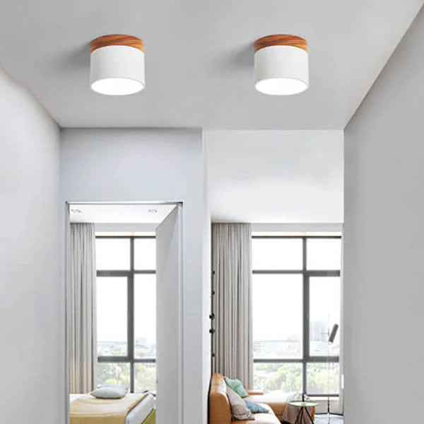 Flush-Mount Ceiling Light Low-Profile Integrated LED 3 Color Temps