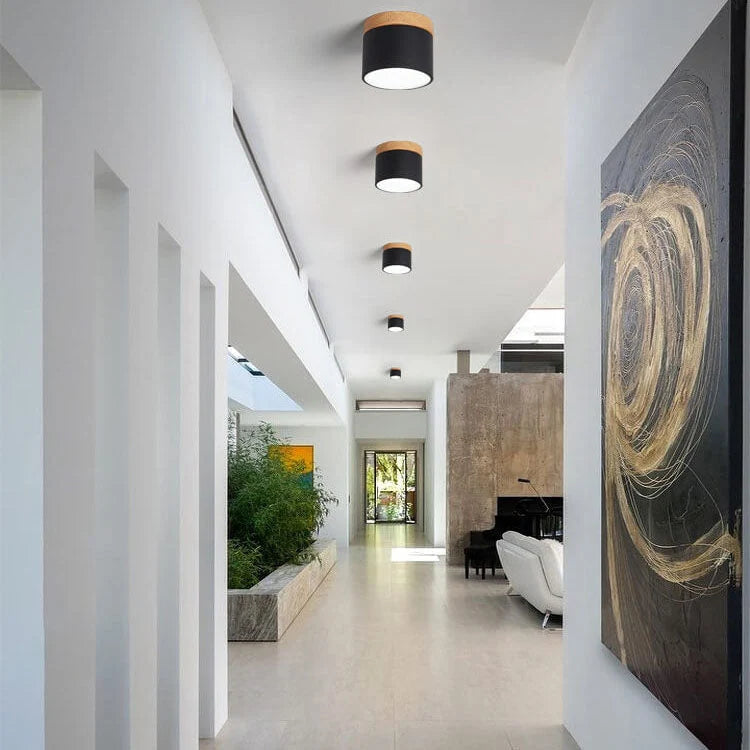 Flush-Mount Ceiling Light Low-Profile Integrated LED 3 Color Temps